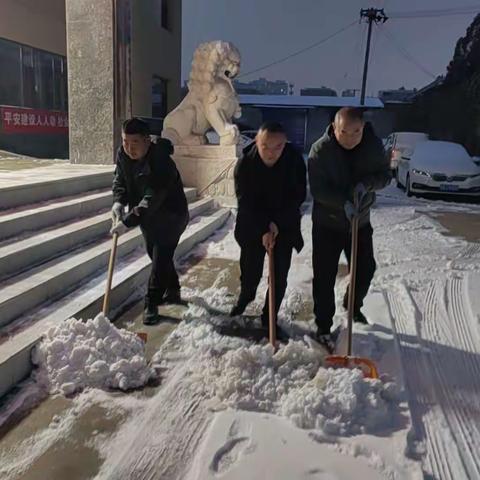 “我为群众办实事”——新添堡村积雪清扫志愿服务活动