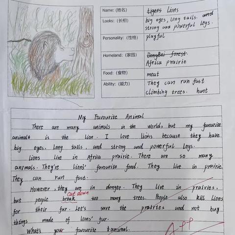 创意性项目作业 ﻿ Unit One Project： ﻿Animal Friends