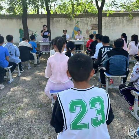 沙河店镇虎狼店小学期中考试总结与表彰大会