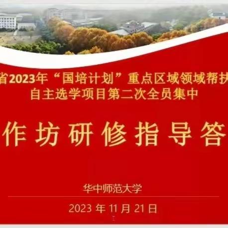 云端携手，拨开疑惑见晴天 ——河南省2023年“国培计划”重点区域领域帮扶培训自主选学项目第二次全员集中活动纪实