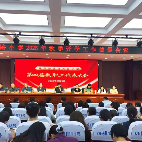 凝心聚力启新程，整装待发谱新篇——— ‍鲁西新区舜秀路小学2025-2026学年第一学期开学工作部署会议 暨教职工代表大会 ‍