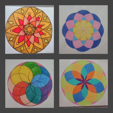 “圆”来如此，妙不可言——芦溪镇第三中心学校小学数学竞赛活动之“用圆设计图案”