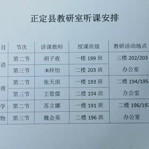 教研深耕，育梦前行——县教研室在南牛中学进行听课视导活动