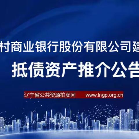 『辽宁国拍&辽宁农村商业银行股份有限公司建昌支行』2023年12月抵债资产推介公告，敬请关注！