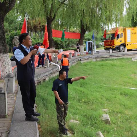 长清区城乡水务局参加济南市防汛抢险演练