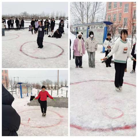 鸡东县下亮子乡综合中学 冬季校园冰雪活动