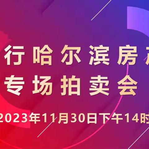 11月30日建行哈尔滨房产专场拍卖会