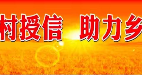 大河屯信用社——加强整村授信，助力乡村振兴