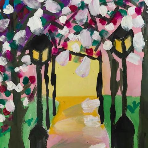 卢龙画室五班星期六作品展