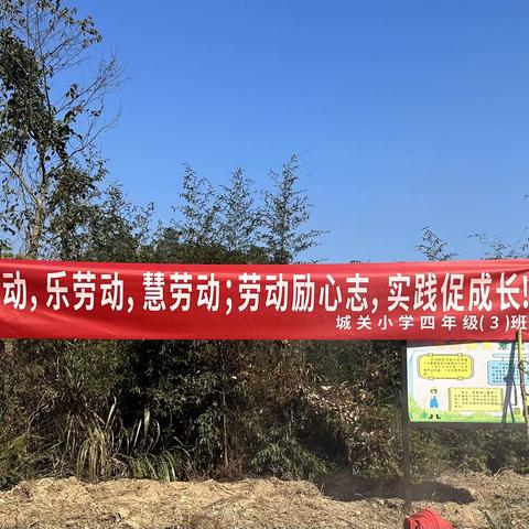 "爱劳动，乐劳动，慧劳动；劳动励心志，实践促成长——城关小学四（3）班