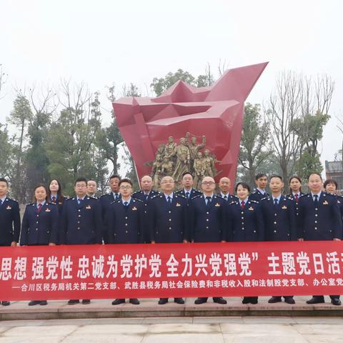 合川税务与武胜税务联合开展“学思想 强党性 忠诚为党护党 全力兴党强党”主题党日活动