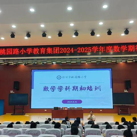 聚焦新课标，共促小初衔接 —徐州市桃园路教育集团数学学初培训