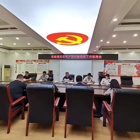 绷紧安全弦 筑牢稳定线 --安陵镇召开6月份安全生产及社会稳定工作联席会