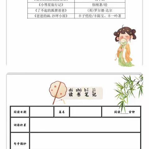 阅读润心——实验第三小学暑假特色作业（二）