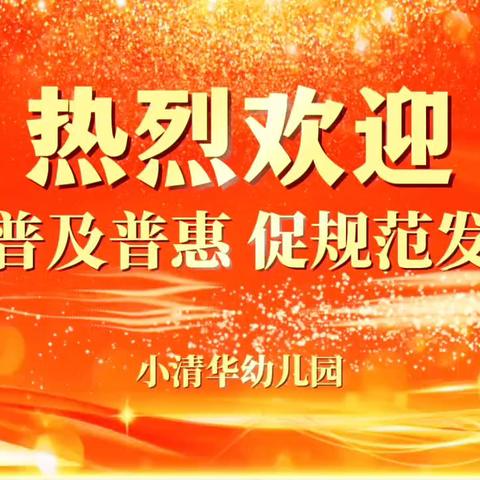 以检促优共成长，以查促教启新篇——小清华幼儿园迎接省级领导双普督学检查