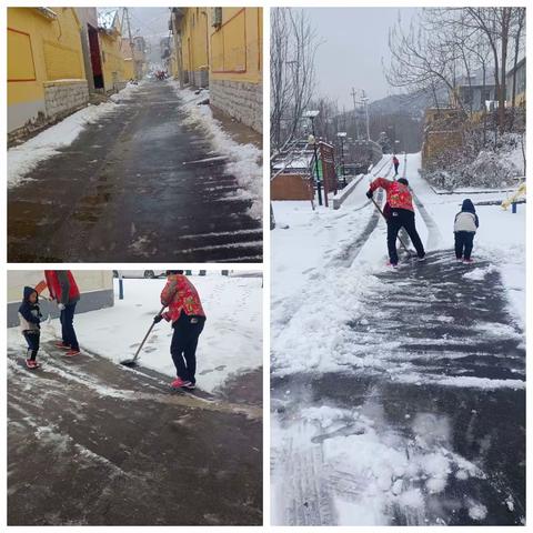 凝心聚力除积雪，扫雪开路暖人心