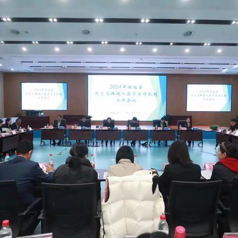 湖南省外汇及跨境人民币市场自律机制召开2024年工作会议