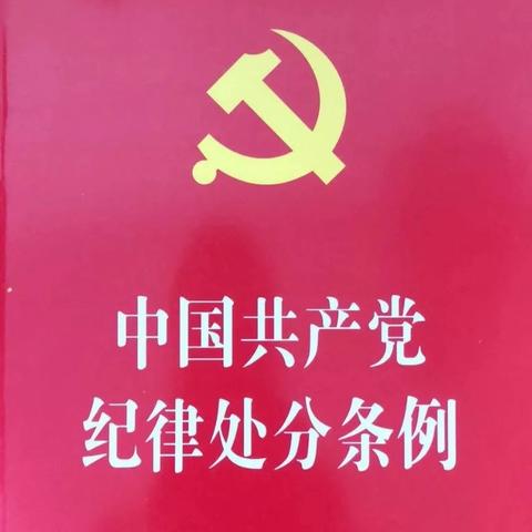 《中国共产党纪律处分条例》 ——汽开区实验幼儿园党支部