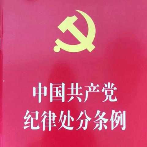 《中国共产党纪律处分条例》 ——汽开区实验幼儿园党支部