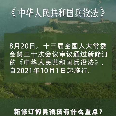 掌握国防知识  增强国防意识    ——兵役法规普法进行时