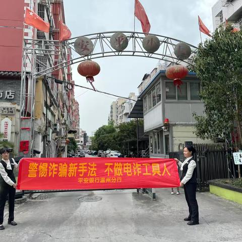 平安银行温州乐清柳市支行“全民反诈在行动”宣传活动