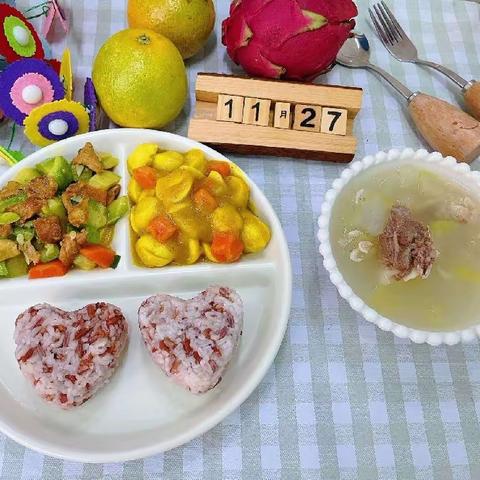 小天使汇林幼儿园食谱回顾11.27-12.1