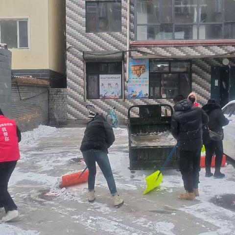 铲雪除冰暖民心 齐心协力保平安