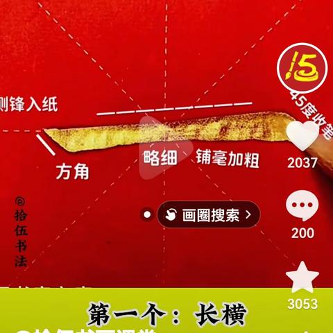 楷书筆画、结构、例字