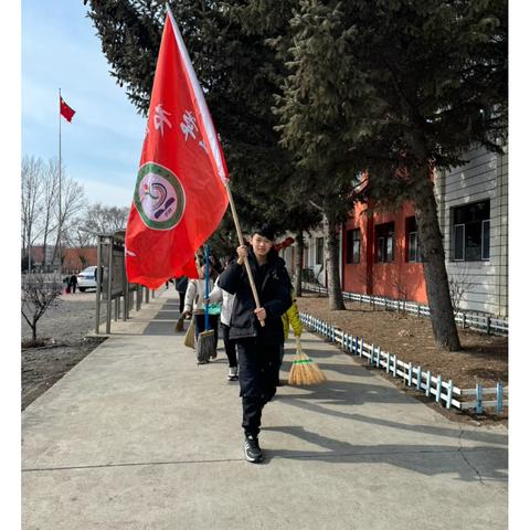 “传承雷锋精神，共建美好家园”背荫河镇中学校学雷锋纪念日主题活动