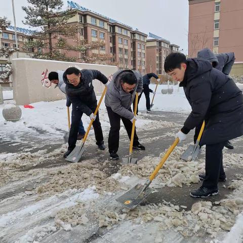 黄河街道开展“除雪暖人心 护航安全行”行动