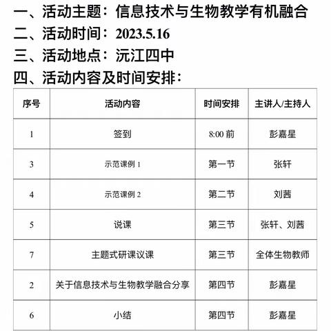 信息技术赋能教学，教学研讨引领成长——南大中心校生物工作坊集中研修