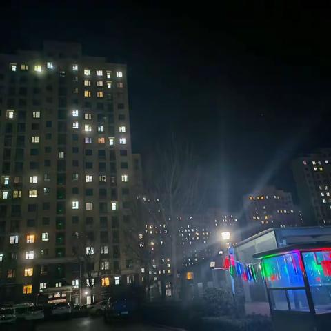 除夕夜的灯光
