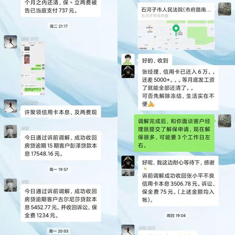 市支行不良个贷及信用卡诉讼初见成效