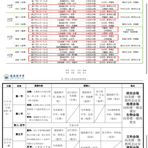 “英”才荟集，“语”时俱进——通海路中学2024年“教学研”同行，“教学评”共进活动英语会场