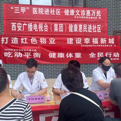 新城区长乐中路街道金康社区新时代文明实践站开展“‘三甲’医院进社区，健康义诊惠万民”主题活动
