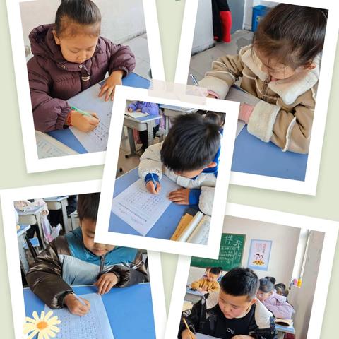 笔墨润童心 规范伴成长 泊口镇中心校第一完小一、二年级规范书写测试暨档案建立纪实