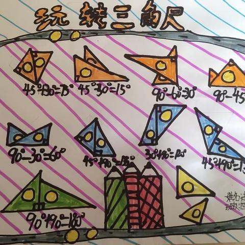 “玩转三角板”——樊屯小学四年级特色作业