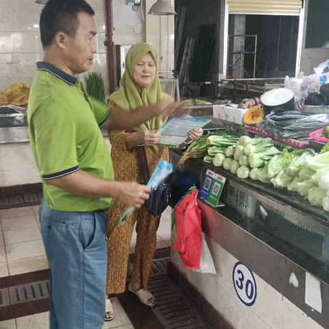 回辉文明市场禁塑工作巡查及纠正记