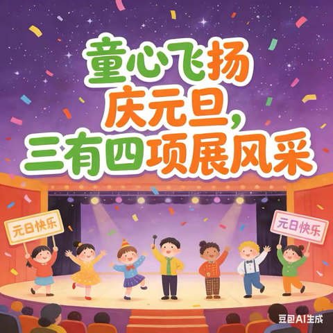 舞台逐光，喜迎元旦 ‍              ——井四小学元旦文艺联欢