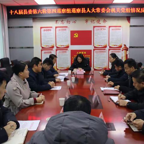 县委第四巡察组向县人大常委会机关党组反馈巡察情况