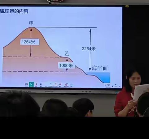 林杏老师的研究课《地貌的观察》 时间2023年10月 地点思源高中高一7班