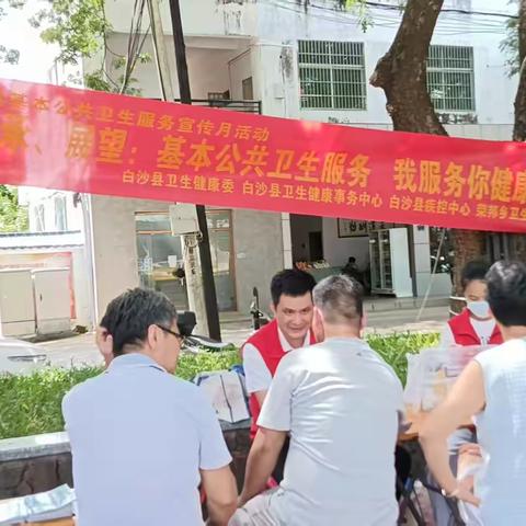 白沙县卫生健康委组织开展2025年白沙县基本公共卫生服务宣传月活动