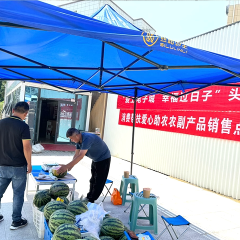 “爱上电子城，幸福过日子” ——电子城街道紫薇社区红雁塔便民服务驿站开展消费帮扶爱心助农头雁便民服务集市活动