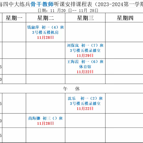 落实“双减”研课标， 骨干示范促成长
 ——乌海市第四中学2023年教学大练兵之骨干教师示范课