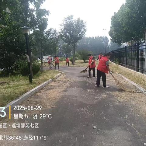 除草护绿志愿行，共绘社区新画卷