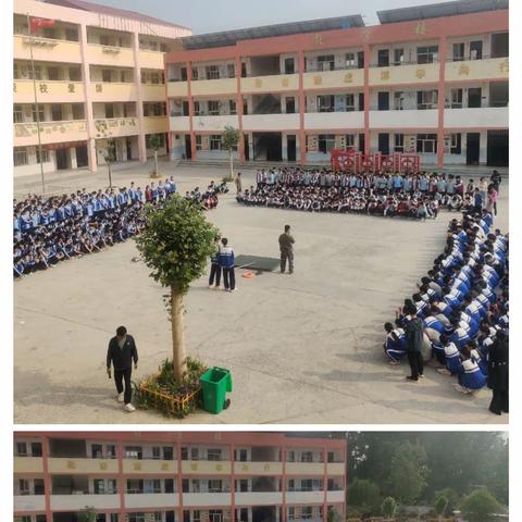 封丘县赵岗镇初级中学防溺水演练
