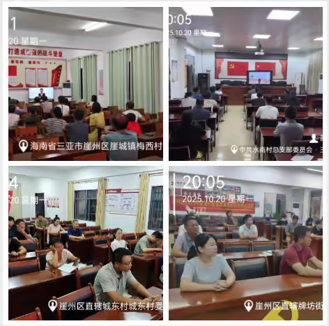 崖州区组织观看第116期海南省乡村振兴电视夜校节目