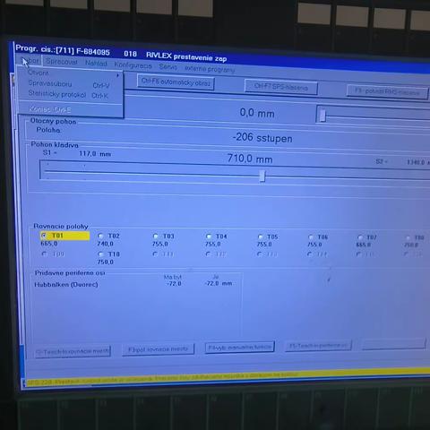 校直程序加载换模及调整记录