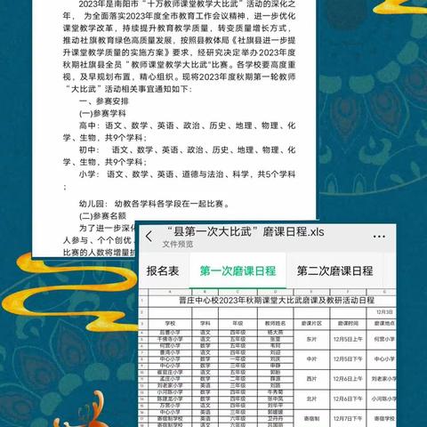 推进大比武，研磨出精彩 ——社旗县晋庄镇中心校寄宿制片区县级第一轮课堂教学大比武赛前磨课活动