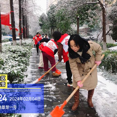 除雪护行暖人心 齐心协力保畅通——关东街道八一社区组织除雪融冰行动